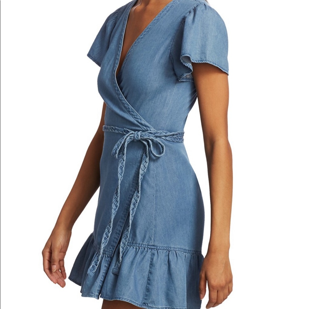 Paige chambray wrap dress